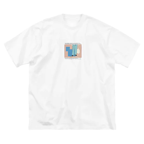 chilly bob　white ビッグシルエットTシャツ