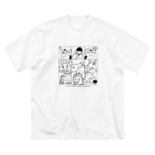 enjoy  animals ビッグシルエットTシャツ