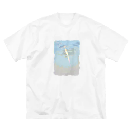 雲と太陽　早朝 ビッグシルエットTシャツ