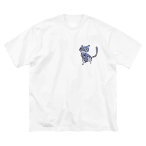 ハチワレにゃんこ ビッグシルエットTシャツ