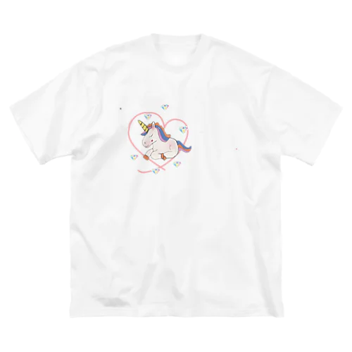 ダボダボユニコーンTシャツ ビッグシルエットTシャツ