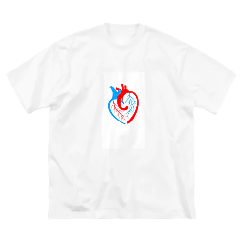 ハートの心臓 ビッグシルエットTシャツ
