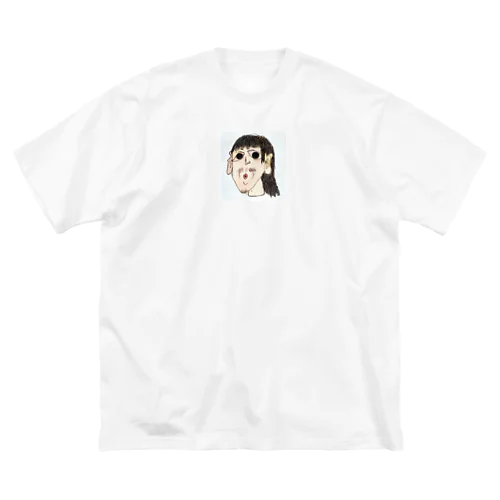 落書き4号 루즈핏 티셔츠