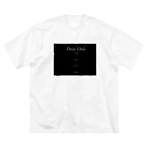 しろうさぎカフェ（Black） Big T-Shirt