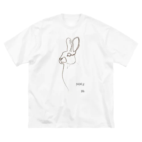 一本のうさぎ ビッグシルエットTシャツ