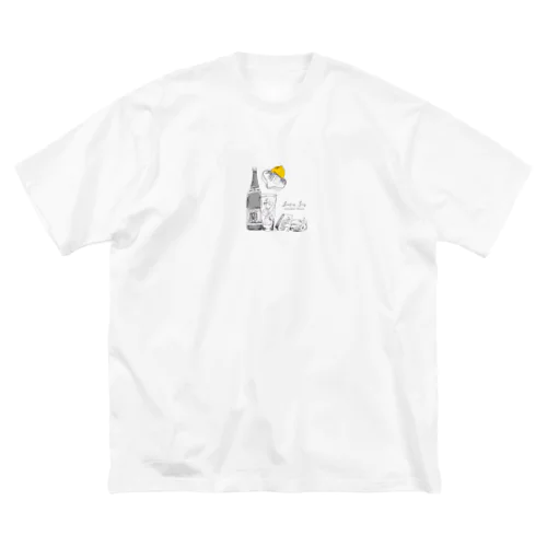 アル中レモンサワー ビッグシルエットTシャツ