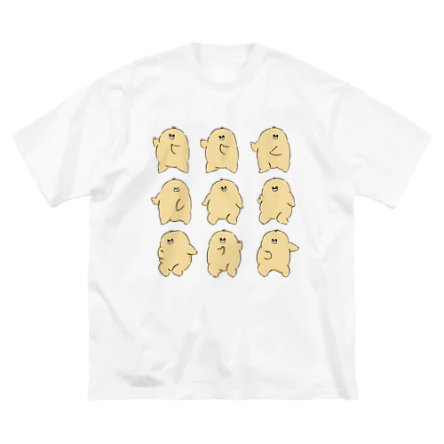 踊るもっふるくん ビッグシルエットTシャツ