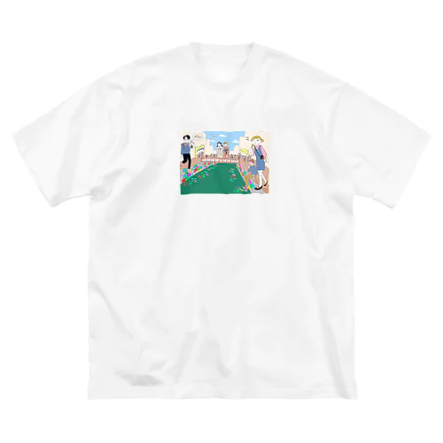 UNNYA × 宿とアンティークキモノ「長崎かがみや」 Big T-Shirt