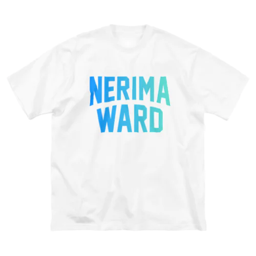 練馬区 NERIMA WARD ロゴブルー　 ビッグシルエットTシャツ