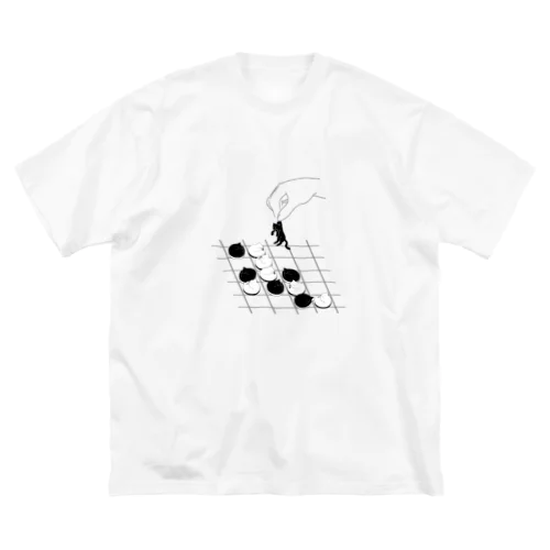 ねこのリバーシゲーム ビッグシルエットTシャツ