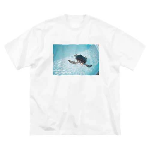 アオウミガメ ビッグシルエットTシャツ