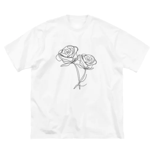 モノクロ_r ビッグシルエットTシャツ