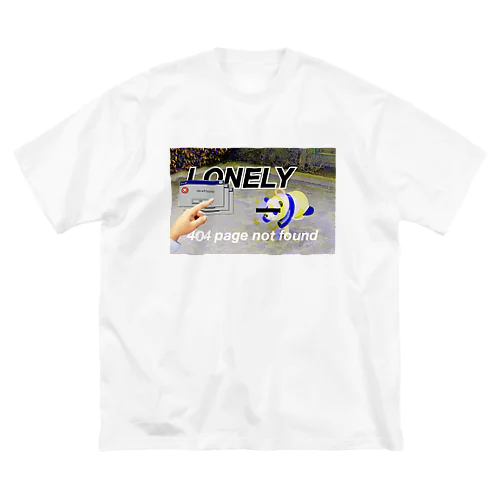 Lonelyパンダ 匿名 ビッグシルエットTシャツ