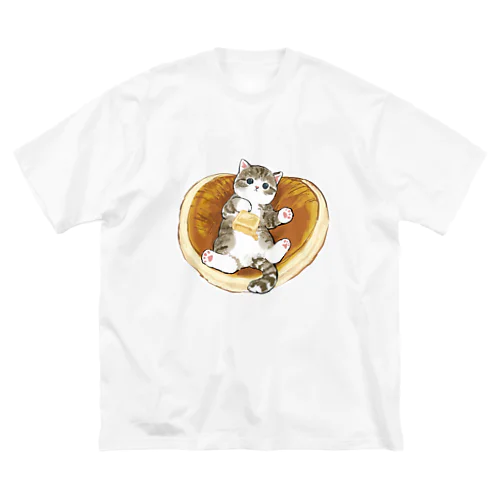 にゃんこパンケーキ 루즈핏 티셔츠