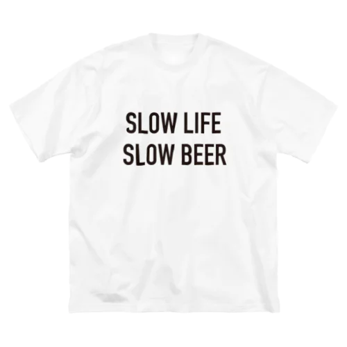 SLOW LIFE, SLOW BEERグッズ ビッグシルエットTシャツ