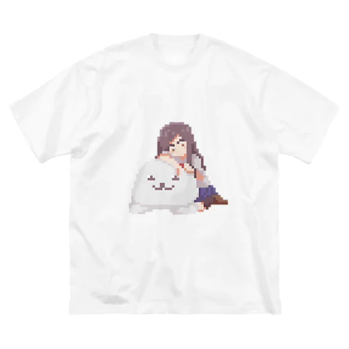 アザラシと女子高生 ビッグシルエットTシャツ