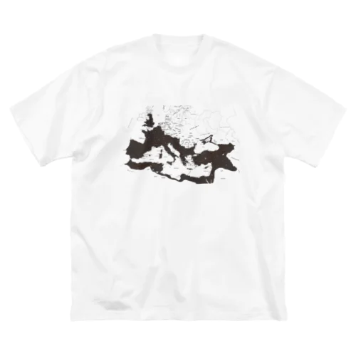 ローマ帝国地図（茶塗り） Big T-Shirt