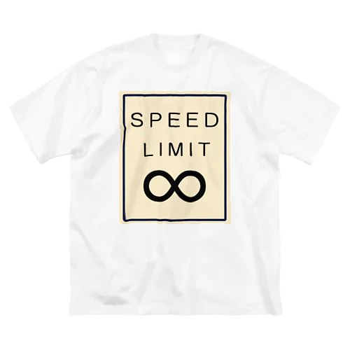 海外の標識風SPEED LIMIT∞ ビッグシルエットTシャツ