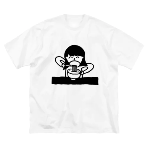 うどん美味しいね ビッグシルエットTシャツ