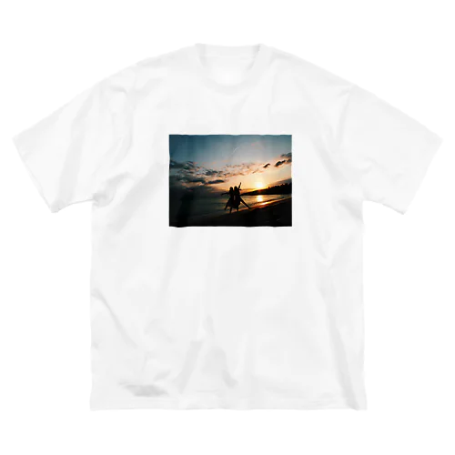 台湾の夕陽 ビッグシルエットTシャツ