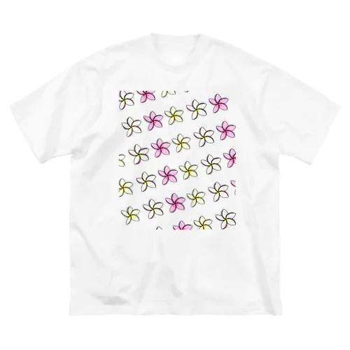 プルメリア三姉妹 ビッグシルエットTシャツ