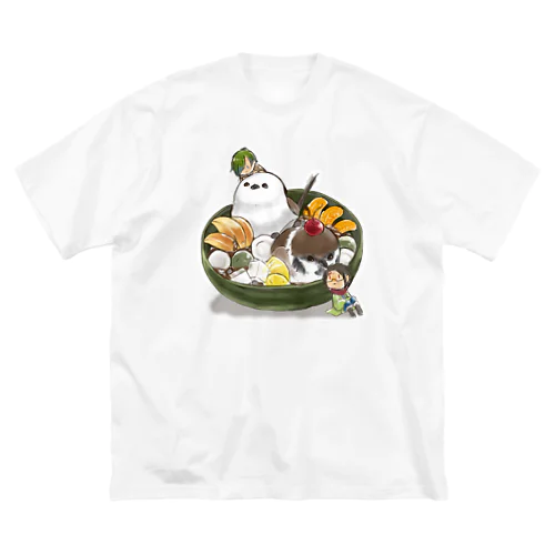 あんみつ鳥と幼馴染 ビッグシルエットTシャツ