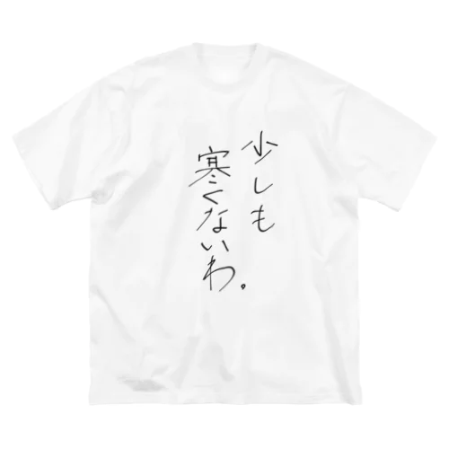 少しも寒くないわ。 Big T-Shirt