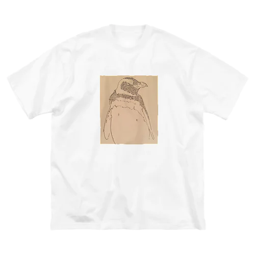 カキカケペンギン 루즈핏 티셔츠
