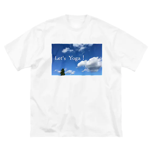 Let's yoga 青空 ビッグシルエットTシャツ