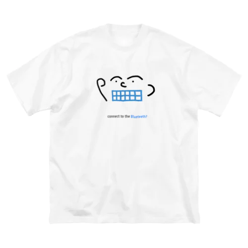 Bluetoothに接続しますか？あっ、Blueteethでした^ ^ ビッグシルエットTシャツ