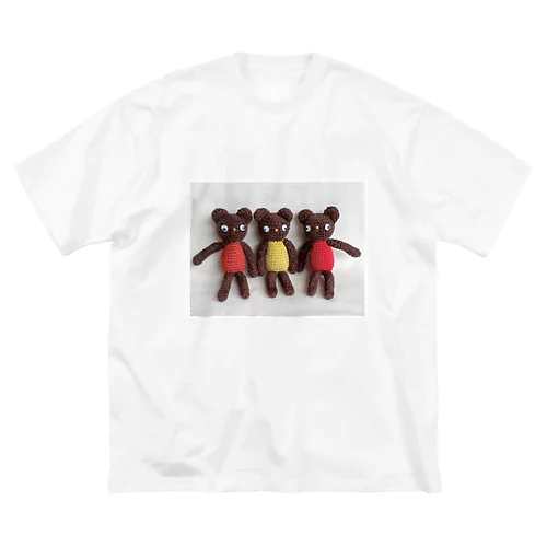 編みクマ Friends ビッグシルエットTシャツ