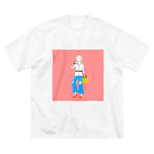 きゅうりのかばん ビッグシルエットTシャツ