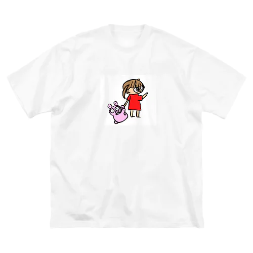 みいちゃんとうぶーう ビッグシルエットTシャツ