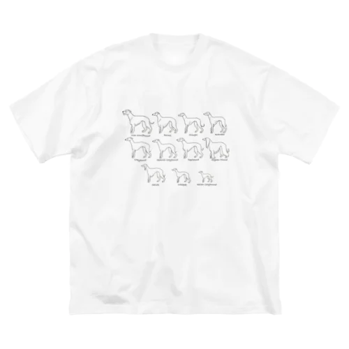 Sighthound Friends(淡色推奨) ビッグシルエットTシャツ