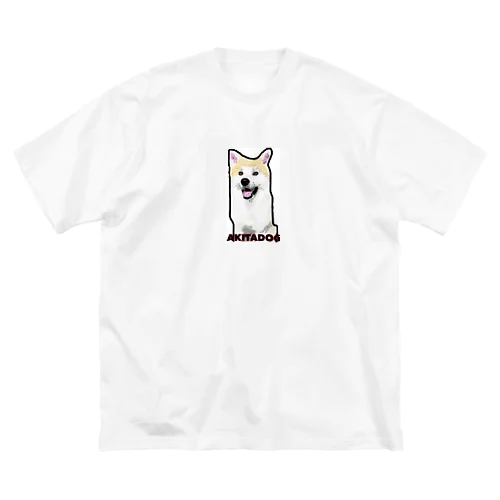 秋田犬もも (漫画調ver.) 루즈핏 티셔츠