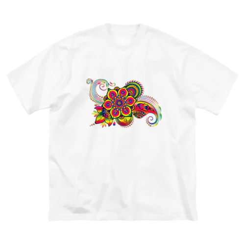 花-04 ビッグシルエットTシャツ