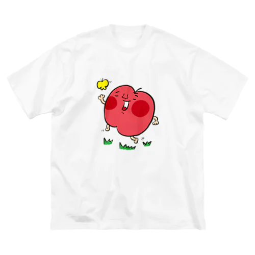 陽気なりんごちゃん ビッグシルエットTシャツ