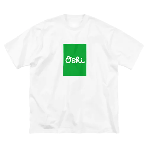 •Oshi•  Green sq ビッグシルエットTシャツ