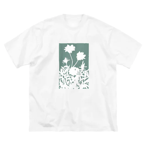 花咲く小径③あお Big T-Shirt