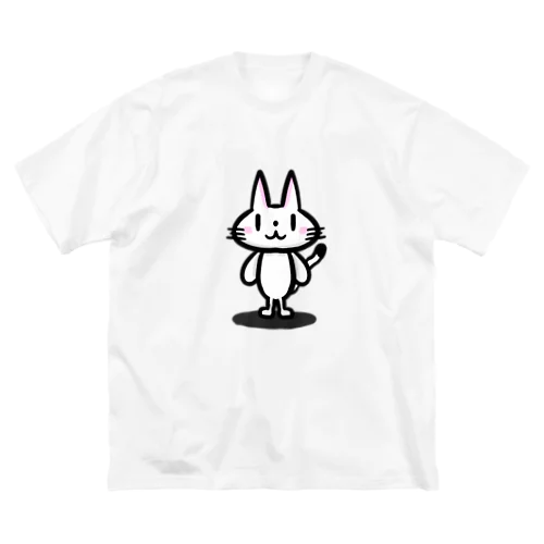 ゆるねこシンプル ビッグシルエットTシャツ