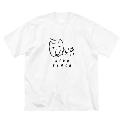 neko punch - yamele ビッグシルエットTシャツ