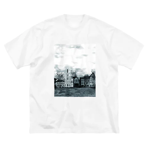 絵画のような街（原色） Big T-Shirt