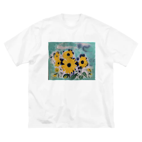 Sun flower doesn’t like others.  ビッグシルエットTシャツ