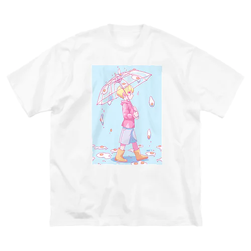 雨のちたまご ビッグシルエットTシャツ