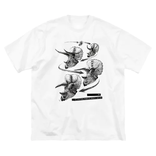 Triceratops prorsus growth series ビッグシルエットTシャツ