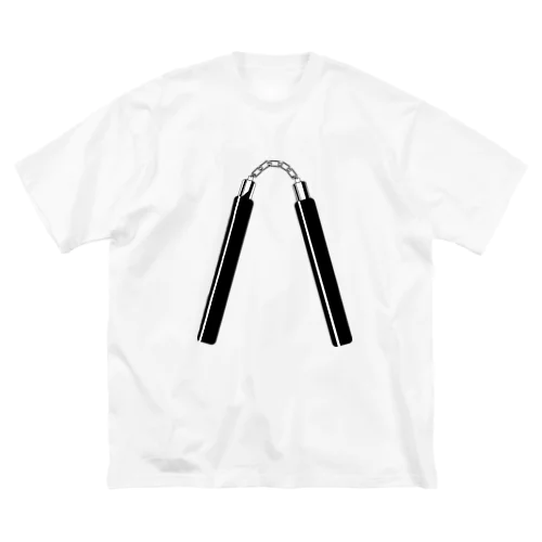 ヌンチャク(双節棍)【黒】 ビッグシルエットTシャツ