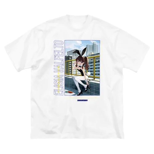 Bunny's in the sky ビッグシルエットTシャツ