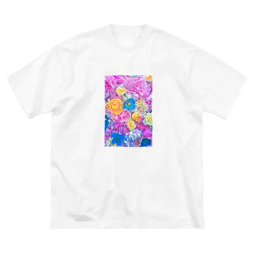 花柄 ビッグシルエットTシャツ