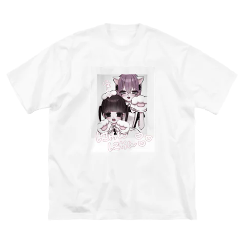 にゃんにゃんチェキ Big T-Shirt