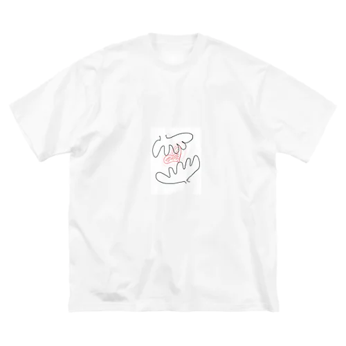 ❤️& 🤲（ハートと手） Big T-Shirt